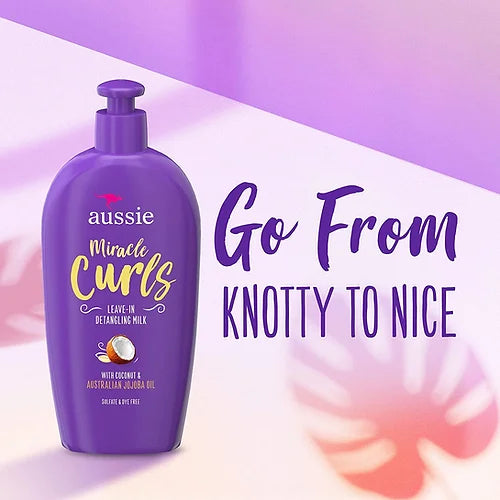 Aussie Miracle Curls Leave in detangling Milk