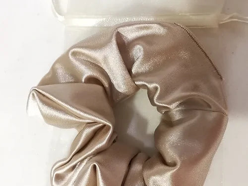 Champagne Silk Scrunchie Satin