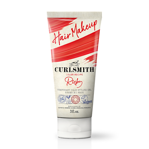 CURLSMITH Hair Makeup -Ruby(Temporary Hair Color For Wavy, Curly and Coily Hair)