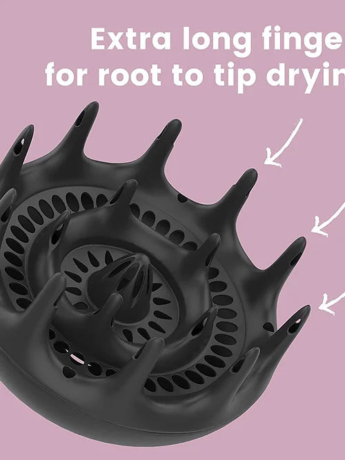 Black Orchid Hair Diffuser For Curly And Natural Hair - Professional Blow Dryer