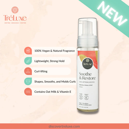 Treluxe Soothe and Restore Curl Defining Mousse