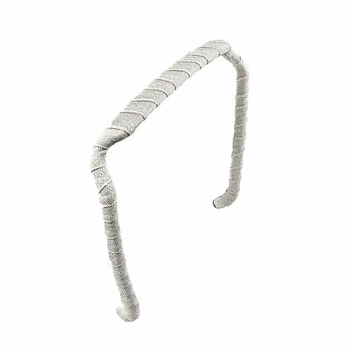 ZAZZY BANDZ SILVER SPARKLES Headband(Slim relaxed Fit)