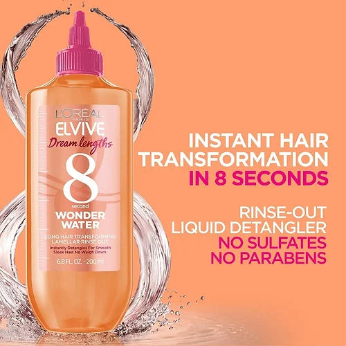 L'Oreal Paris Elvive Dream Lengths 8 Second Wonder Water, Long Hair Transforming