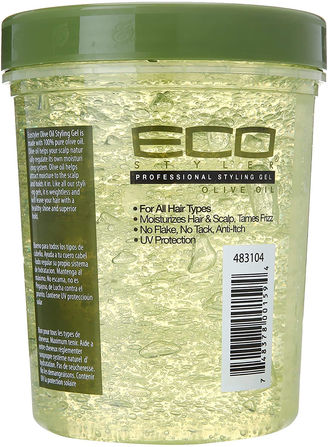 Ecostyler Professional Styling Gel with Olive Oil 32 oz