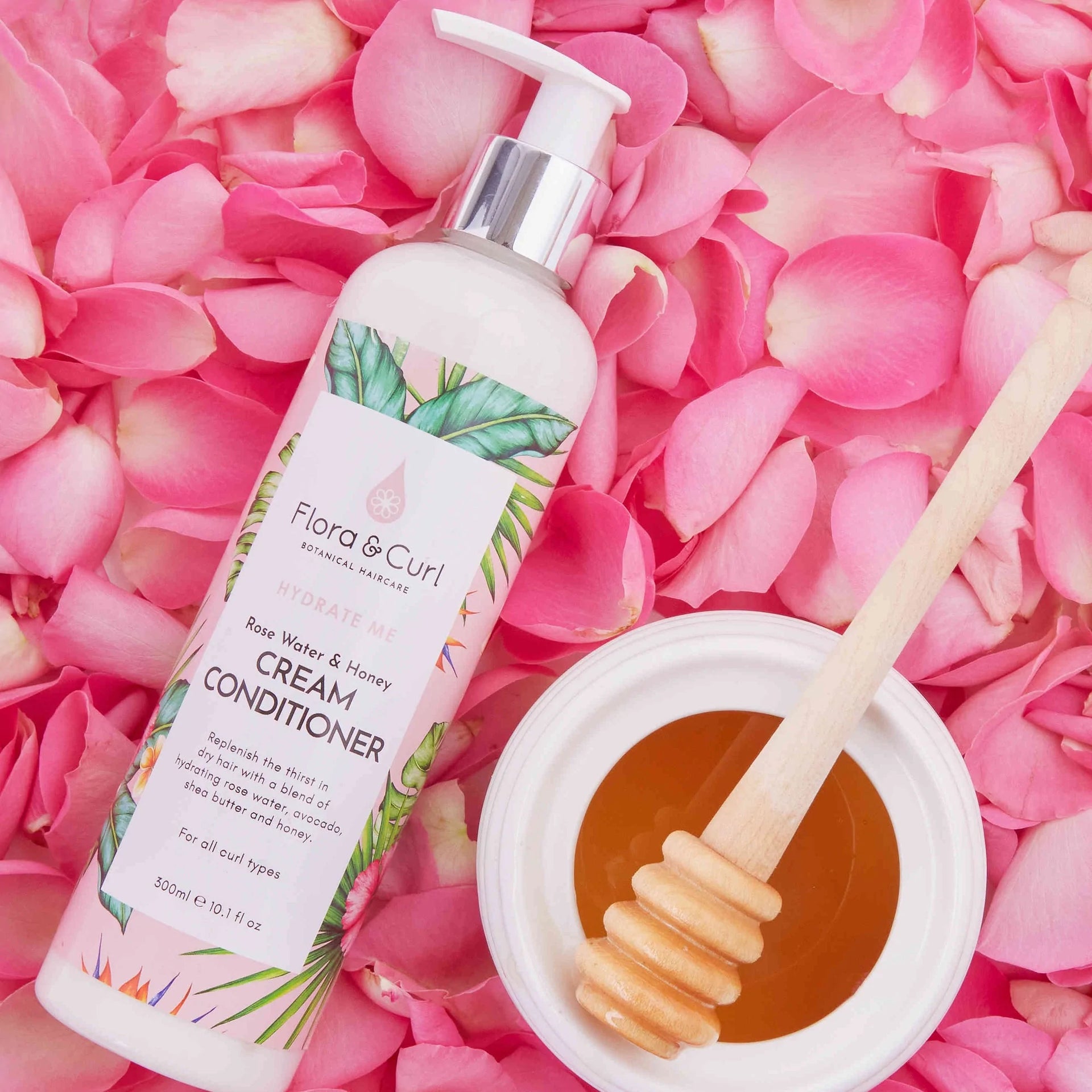 FLORA&CURL RoseWater & Honey Cream Conditioner