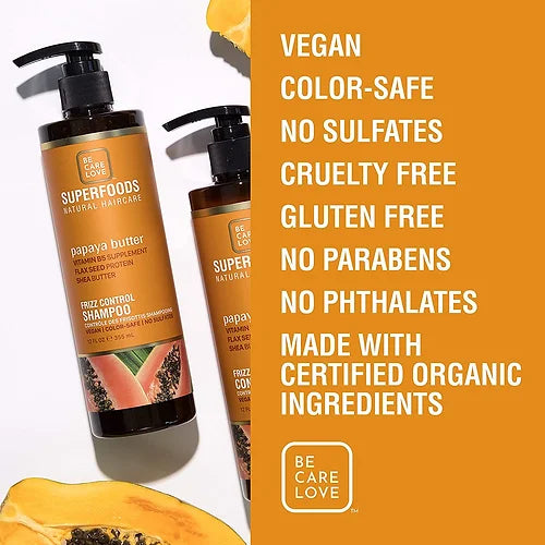 Be.Care.Love SuperFoods Papaya Frizz Control Conditioner 12 oz