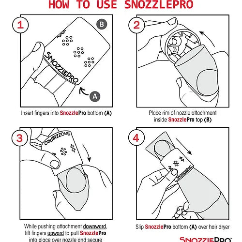 SnozzlePro - Snozzle Pro Universal Hair Dryer Nozzle Adapter Attachment