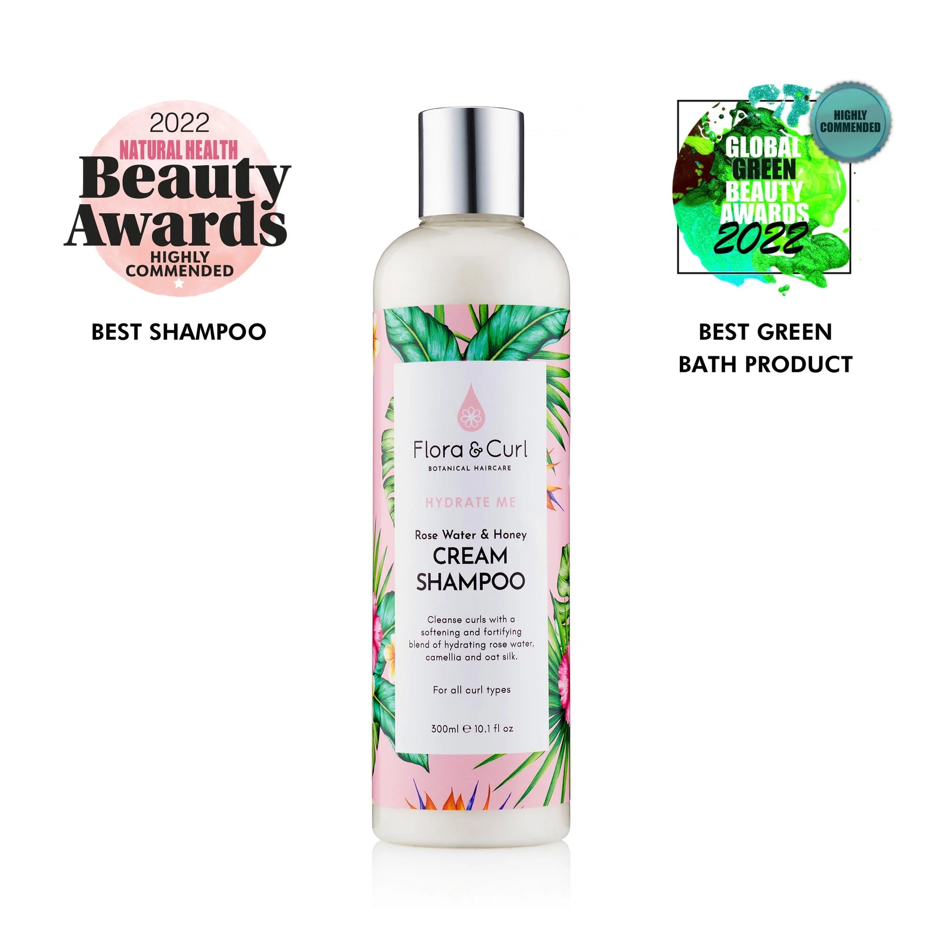 FLORA&CURL RoseWater & Honey Cream Shampoo