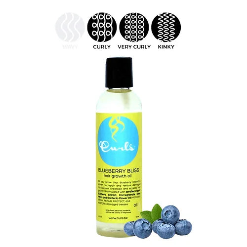 Curls Blueberry Bliss Hair Growth Oil, 4 Ounces